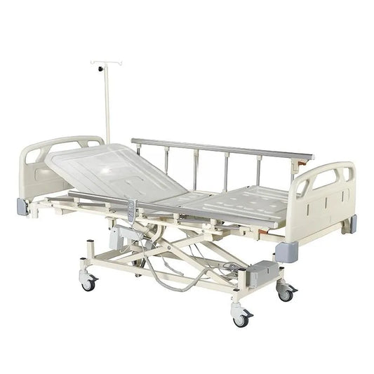 3 Motorlu Hasta Karyolası G-301 | Alüminyum Korkuluklu Plus Elektrikli Hasta Yatağı