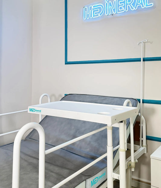 Amortisörlü Hasta Yemek Masası | ABS Tablalı Ayarlanabilir