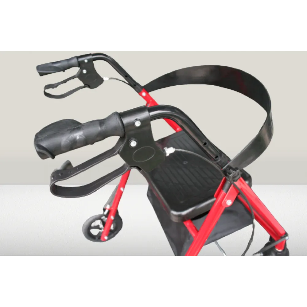 POYLİN 4 Tekerlekli Oturaklı Rollatör | Yaşlı Yürümeye Destek Yürüteç