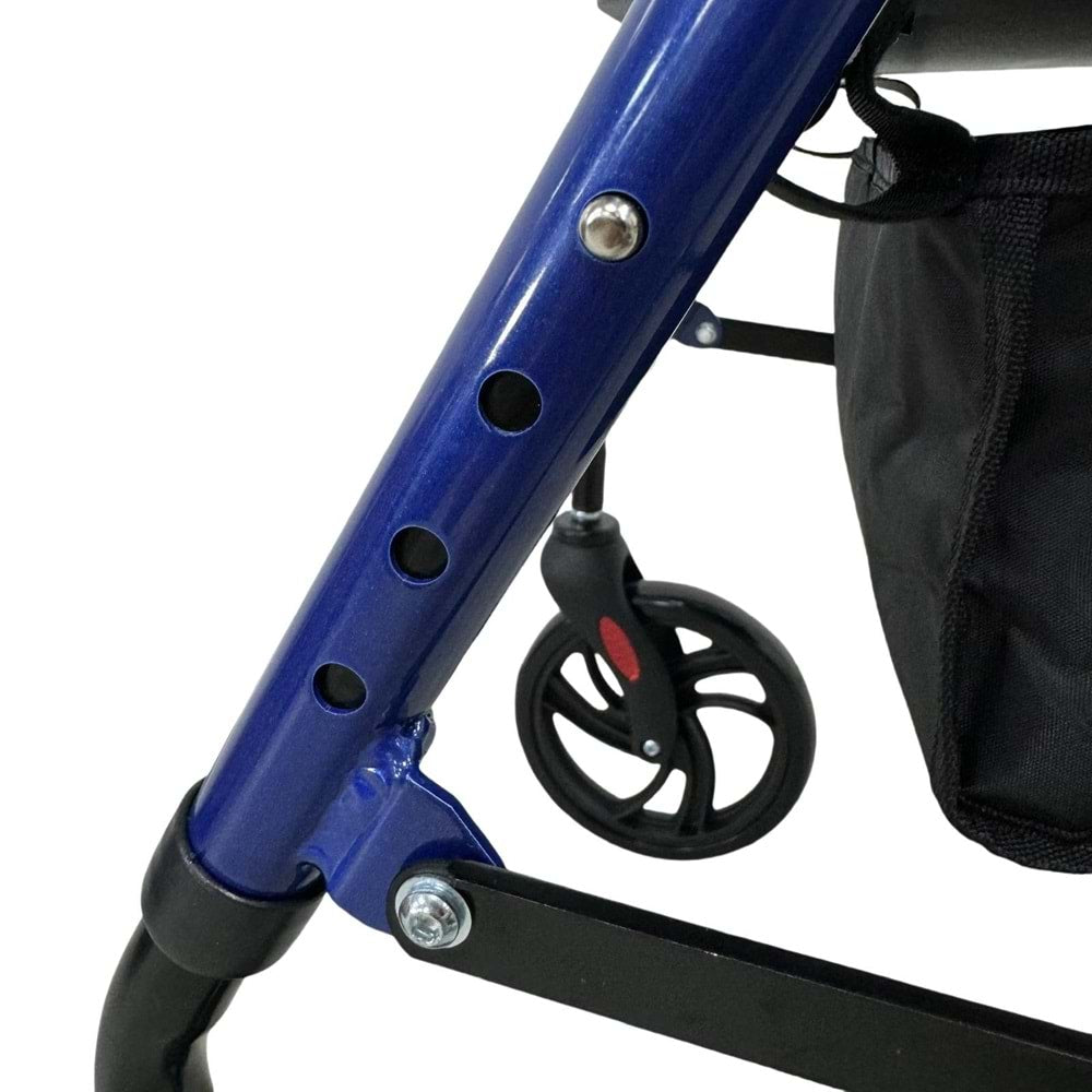 Respirox RR-02 Katlanabilir Rolatör | Frenli & Çantalı