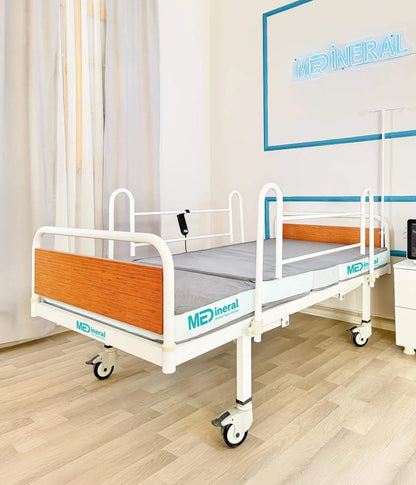 2 Motor Eko Hasta Karyolası | 15 Cm Antibakteriyel Visko Yatak + Alez