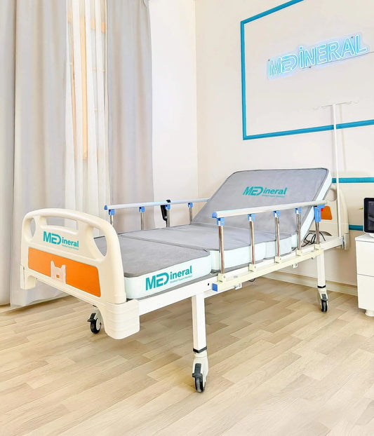 2 Motor Tabanca Korkuluklu Hasta Karyolası | Elektrikli Kumandalı Model