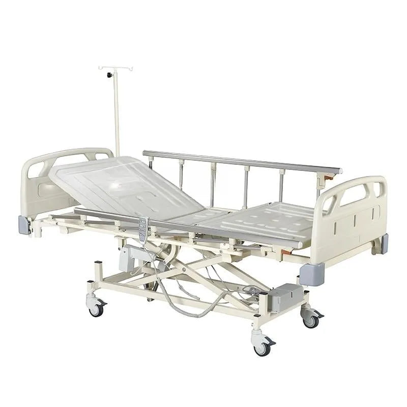 3 Motorlu Hasta Karyolası G-301 | Alüminyum Korkuluklu Plus Elektrikli Hasta Yatağı