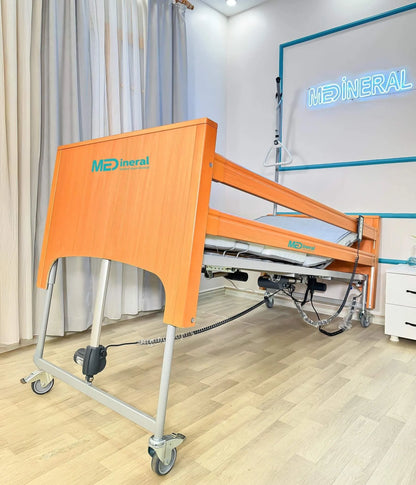 4 Motorlu Ev Tipi Ahşap Hasta Karyolası | İthal