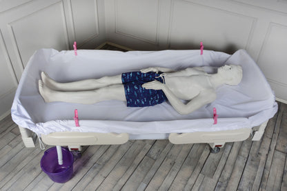 Pratik Hasta Yıkama Çarşafı | Sıvı Geçirmez Banyo Çözümü