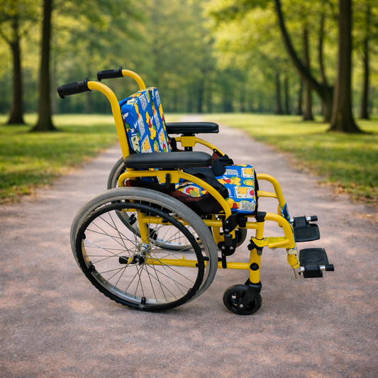 Respirox RCTS-01 Pediatrik Manuel Tekerlekli Sandalye | Refakatçi Frenli