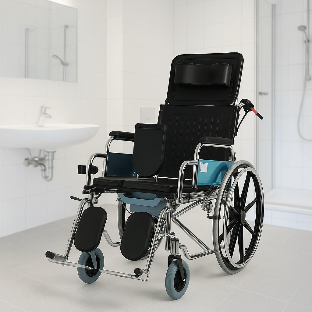 Golfi G124 | Sırtı Yatar Banyo Tuvalet Sandalyesi