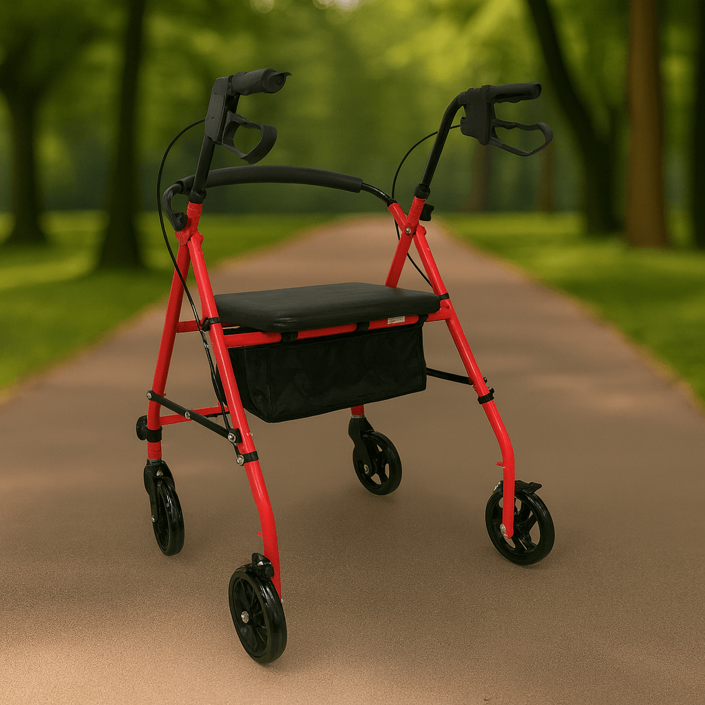 Respirox RR-01 Katlanabilir Rolatör | Çelik & Frenli