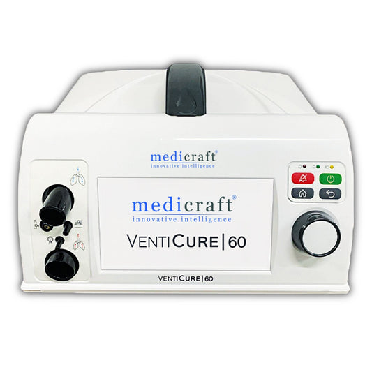 Medicraft VentiCure 60 Ev Tipi Mekanik Ventilatör | Taşınabilir ve Sessiz Solunum Desteği