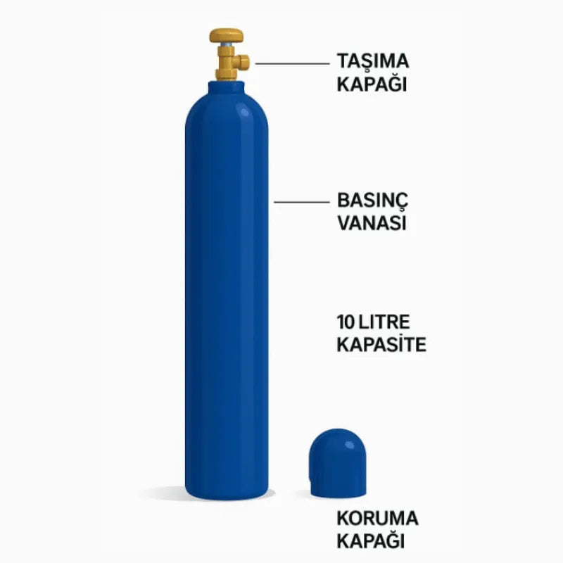 Oksijen Tüpü 10 Litre