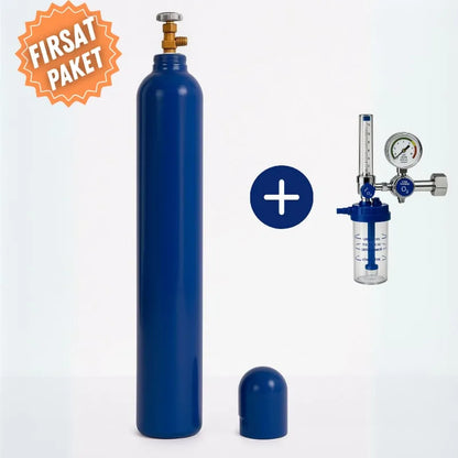 Oksijen Tüpü 10 Lt | Manometreli