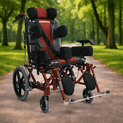 Poylin P958C Spastik Çocuk Tekerlekli Sandalye | Ayarlanabilir & Güvenli