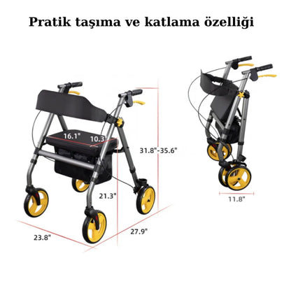 Poylin P581 Rollator | Hafif & Pratik