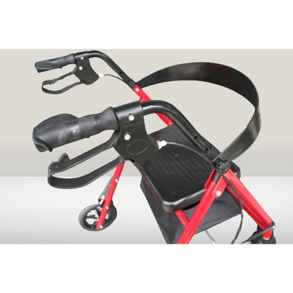 POYLİN 4 Tekerlekli Oturaklı Rollatör | Yaşlı Yürümeye Destek Yürüteç