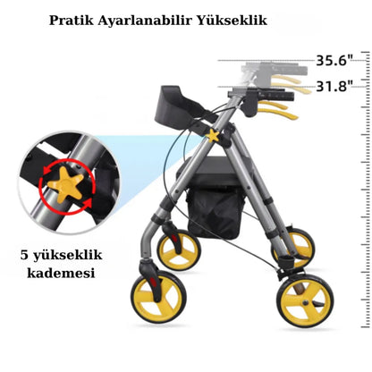 Poylin P581 Rollator | Hafif & Pratik