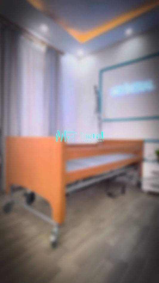 4 Motorlu Ev Tipi Ahşap Hasta Karyolası | İthal