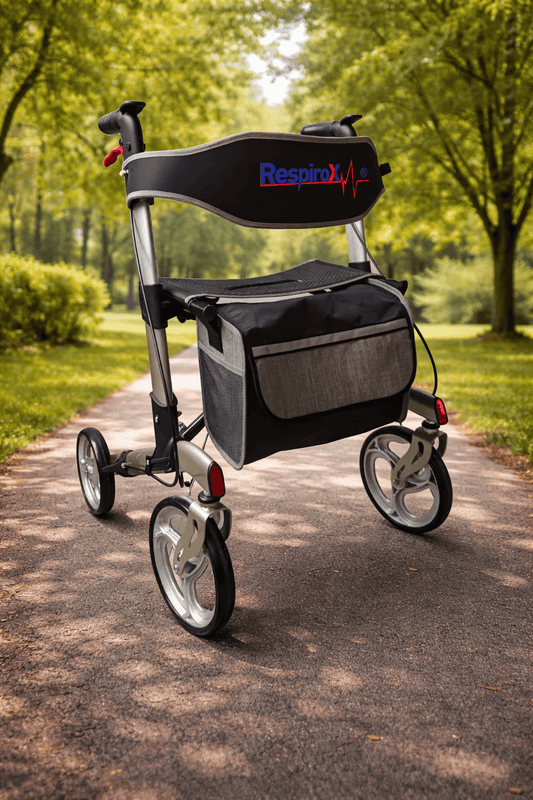 Respirox Rolatör-PRO | Katlanabilir Lüx Alüminyum Rolatör